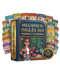 MEGAPACK INGLÉS 360 TOTAL: 12 Tomos PRIMARIA Y SECUNDARIA + 6 Bonus + Planificaciones + Exámenes
